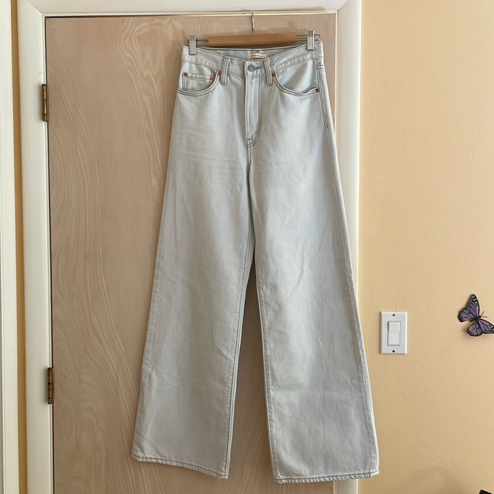 Ribcage wide leg jeans